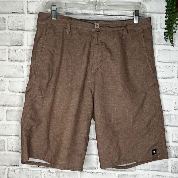 Rip curl Boardwalk Brown Swim Trunks Bathing Suit Shorts Size 30 - Picture 1 of 6